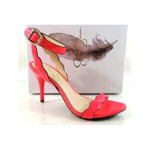 Women's Jessica Simpson Morena Ankle Strap Sandals Heels Pink Patent